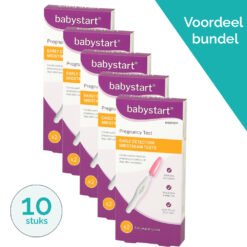 10 stuks zwangerschapstest in retail verpakking met 99% betrouwbaarheid meten of je zwanger bent