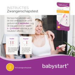 Instructies voor zwangerschapstest van babystart 2 stuks